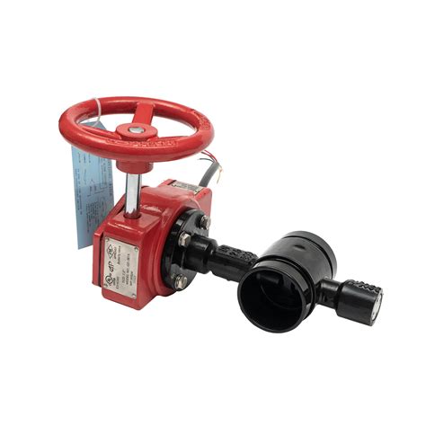 Dn300 Grooved Type Fire Butterfly Valve With Electrical Gearbox Approved Fm Ul Vds Apsad China