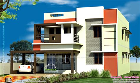 3 bedroom Tamilnadu flat roof house - Kerala home design and floor plans