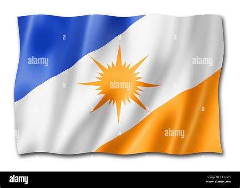 Tocantins State Flag Brazil Waving Banner Collection 3D Illustration