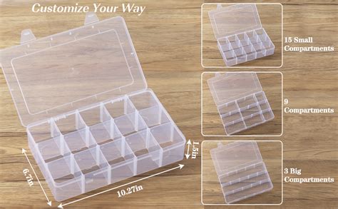 Amazon Sghuo Grids Tackle Box Organizer Large Clear Plastic