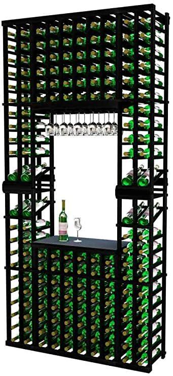 Vintner Series Wine Rack Tasting Center With Two Display Rows For