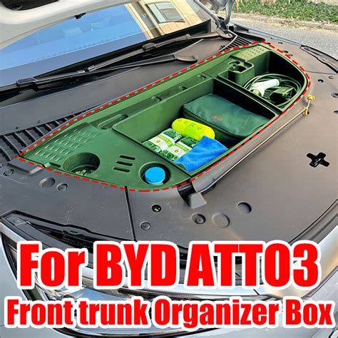 BYD ATTO 3 Front Trunk Organizer Box Left Rudder Engine Room Storage