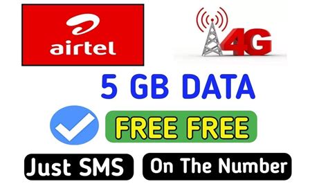 How To Get Free 5gb Free Data Offer From Airtel Sim All Users Airtel Free 5gb Free Data Code