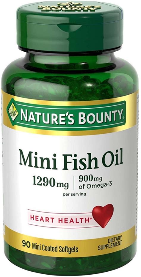 Nature S Bounty Mini Fish Oil Softgels Mg Ea Pack Of