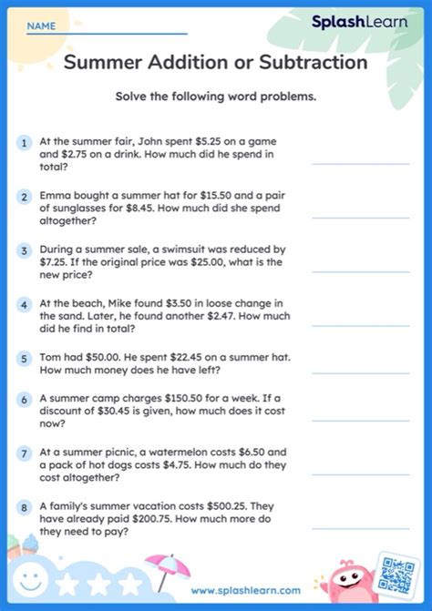 Word Problems Worksheets For 5th Graders Online Splashlearn Worksheets Library