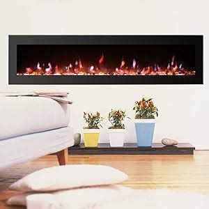 Amazon Gmhome Inches Electric Fireplace Wall Mounted