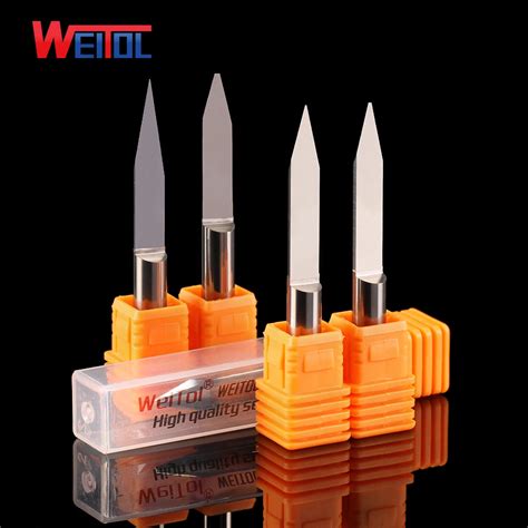 Weitol 5A Series 6mm Flat Bottom Engraving Bits Tungsten Carbide Router