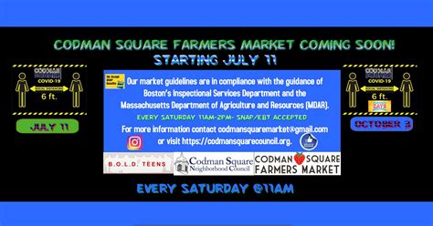 Codman Square Farmers Market - Codman Square Health Center