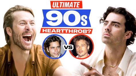 Watch Joe Jonas And Glen Powell Debate Brad Pitt Vs John Stamos Ultimate 90s Heartthrob Gq