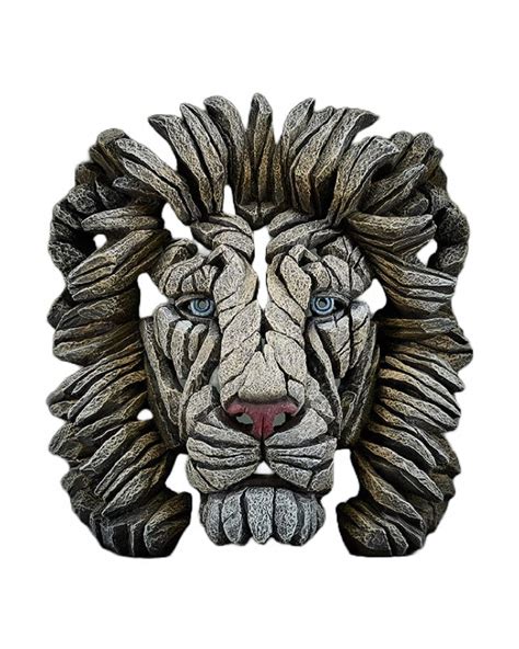 Edge Sculpture Lion Bust White Neofilia