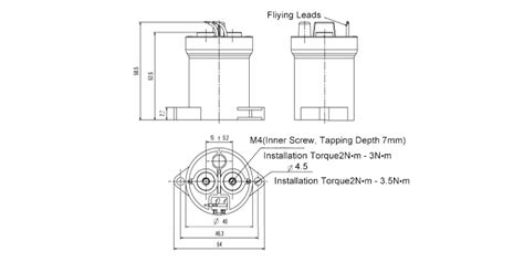 High Voltage Dc Contactor Spst No 24v Coil 100a