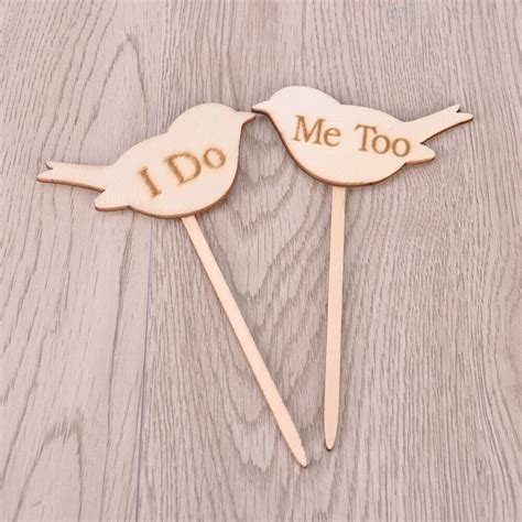 Love Birds Holz Topper Rustikale Hochzeitstorte Br Utigam Braut