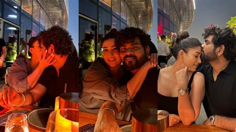 Nayanthara Kisses Her ‘everything Vignesh Shivan As She Celebrates His