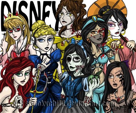 Zombie Disney Princesses Deviantart