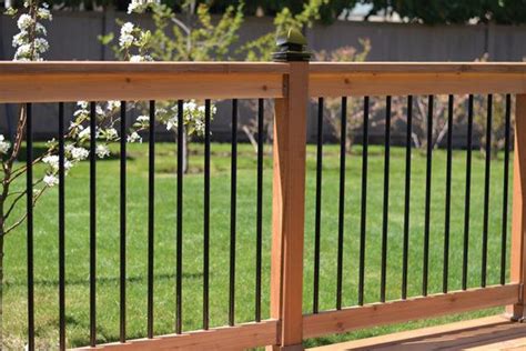 Black Powder Coated Aluminum Railing Spindle Baluster Log Home Mart