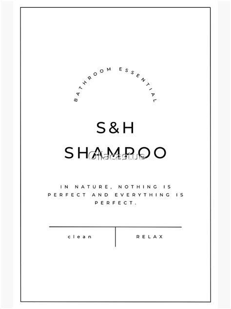 Minimalist Hands Shampoo Label Sticker Sticker For Sale By Ollacastue Redbubble