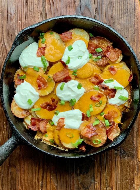 Grilled Cheesy Loaded Potatoes Home Made