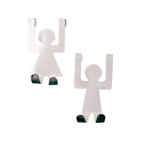 Midsumdr Shower Door Hooks Stainless Steel Lovers Shaped Hook