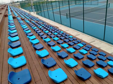 Flat Installation Plastic Stadium Seats For Soccer Stadium And Sport ...