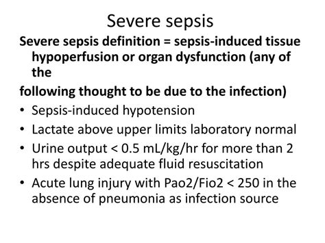 Ppt Sepsis Severe Sepsis Septic Shock Powerpoint Presentation 7686 Hot Sex Picture