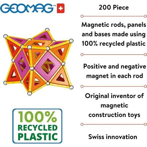 Geomag Jeux De Construction Magnetique Pour Enfants Jouets Educatifs