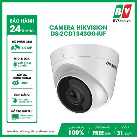 Camera IP bán cầu 4MP vát HIKVISION DS 2CD1343G0 IUF Shopee Việt Nam