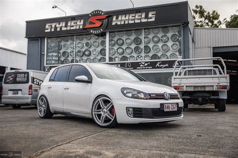 Volkswagen Golf Gti Mk6 White Asanti Abl 12 Wheel Wheel Front