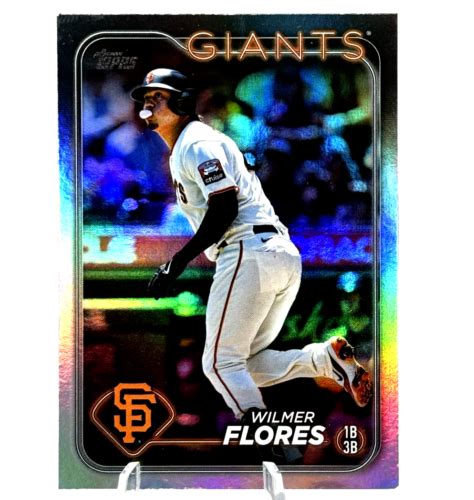 2024 Topps Series 1 234 Wilmer Flores Rainbow Foil Parallel San