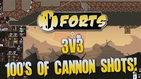 Forts Multiplayer 3v3 Gameplay Most Insane Match Ever 100s Of Cannon