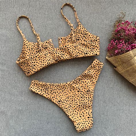 Leopard One Piece Women Swimwear Bikini Bathing Suit Wetsuitsbuy