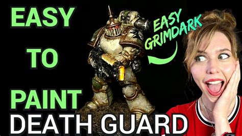 How To Paint Horus Heresy Death Guard Easy Grimdark Youtube