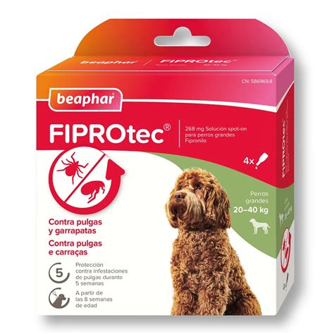 Pack Pipetas Antiparasitarias Perros Grandes Fiprotec Mascotas Pack