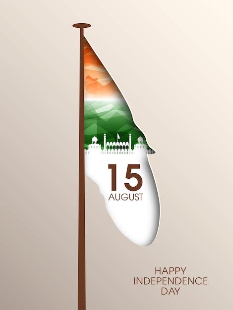 Premium Vector Illustration Of Indian Independence Day August