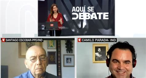 Aquí Se Debate candidatos a la CC Camilo Parada y Santiago Escobar