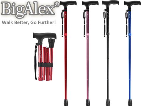 Bigalex Folding Cane Adjustable Collapsible Cane Foldable Walking Cane