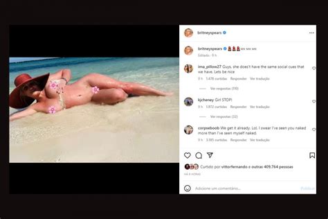 Britney Spears Posa Completamente Nua Na Praia Veja