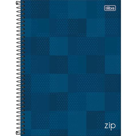 Caderno Espiral Capa Dura Universitário 10 Matérias Zip 160 Folhas