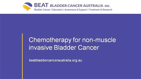 Chemotherapy For Non Muscle Invasive Bladder Cancer YouTube