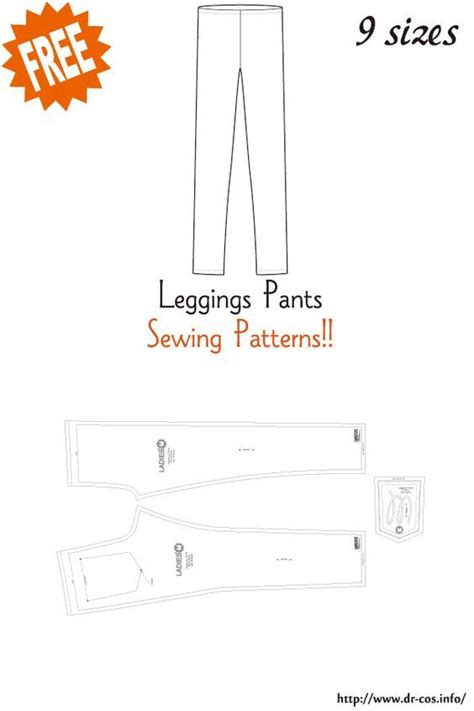 Leggings Pants Free Paper Pattern How To Make DRCOS Pants Sewing