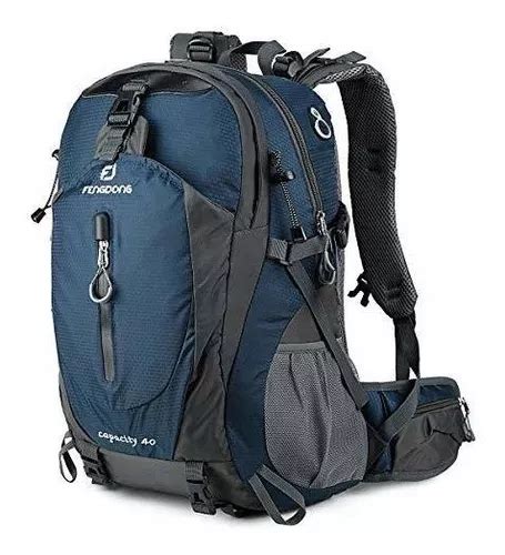 Mochila Impermeable Liviana Para Senderismo 40 L Azul MercadoLibre