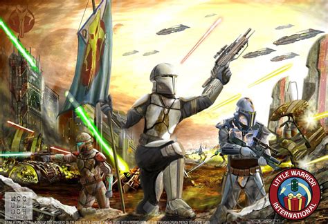 Star Wars Celebration Mandalorian Mercs Art Brian Mcculloch On