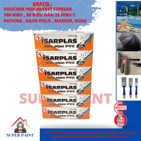 Jual ISARPLAS Tube 40 Gram Lem FOX Lem Pipa PVC Per Pack Original