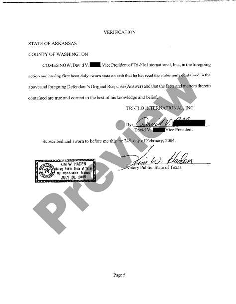 Arkansas Defendants Original Response Answer To Complaint For