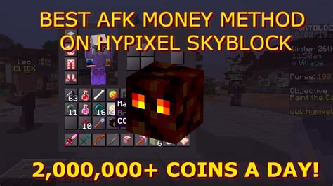 Million Coins A Day New Afk Money Making Method Op Hypixel