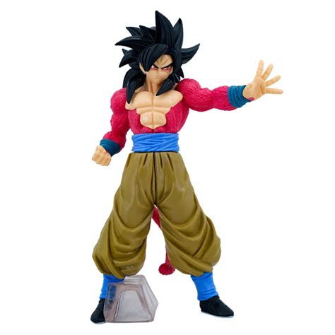 Juguete Muñeco Dragon Ball Gt Goku Ssj4 Poder Anime Con Caja