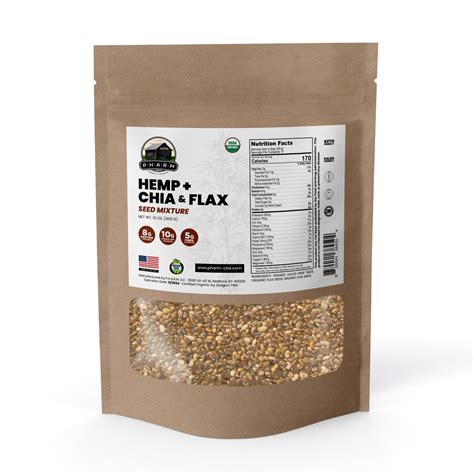 Organic Hemp Chia And Flax Seed Mixture Pharm Cbd