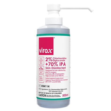 virox  chg  ipa skin disinfectant ml