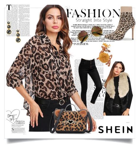 Shein Pocket Patch Curved Hem Leopard Print Shirt By Mamiigou Liked