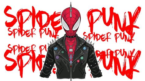 Easy How To Draw Spider Punk Youtube