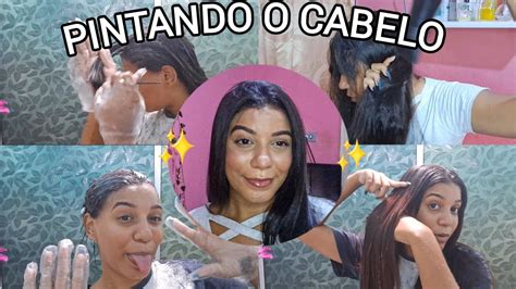 PINTANDO O CABELO SOZINHA EM CASA primeiro vídeo do ano YouTube